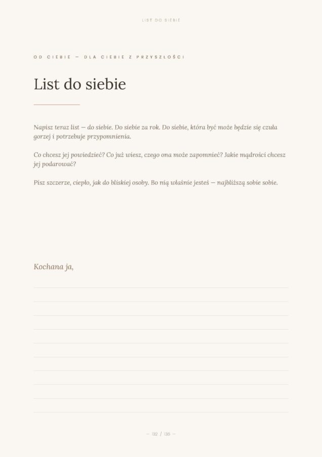 Workbook Mamo, Twoje emocje są ważne Aldona Kucharzyk List do siebie