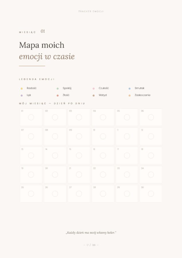 Workbook Mamo, Twoje emocje są ważne Aldona Kucharzyk Mapa emocji